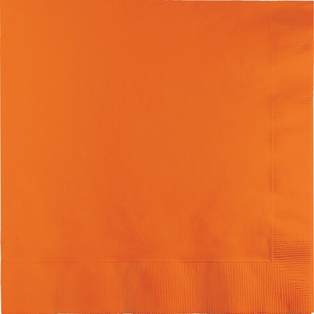 Touch Of Color Sunkissed Orange Dinner Napkins 3 ply, 8.5"x8", 250PK 59191B